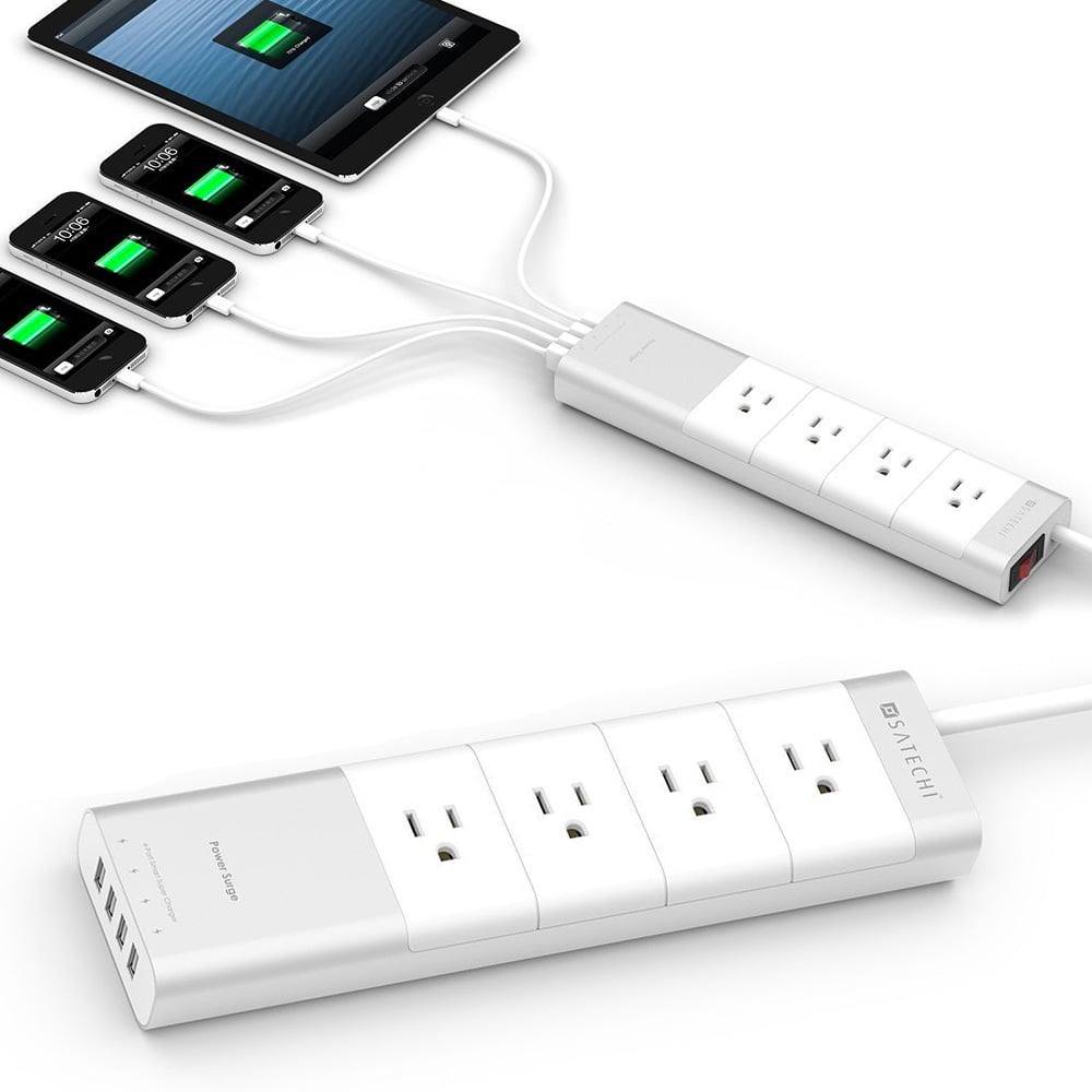 Satechi Aluminum 4-Outlet Power Strip Satechi Aluminum 4-Outlet Power Strip at werd.com