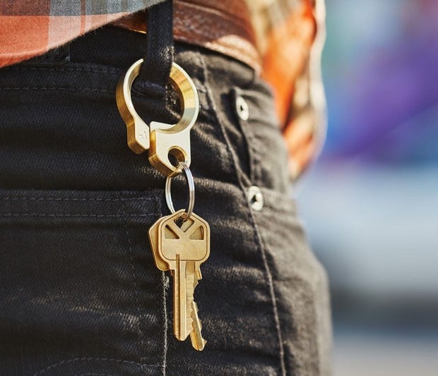 Grovemade Brass Key Ring