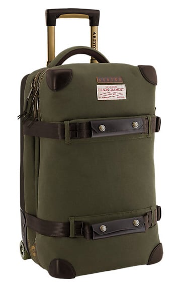 Filson x Burton Wheelie Flight Deck Travel Bag