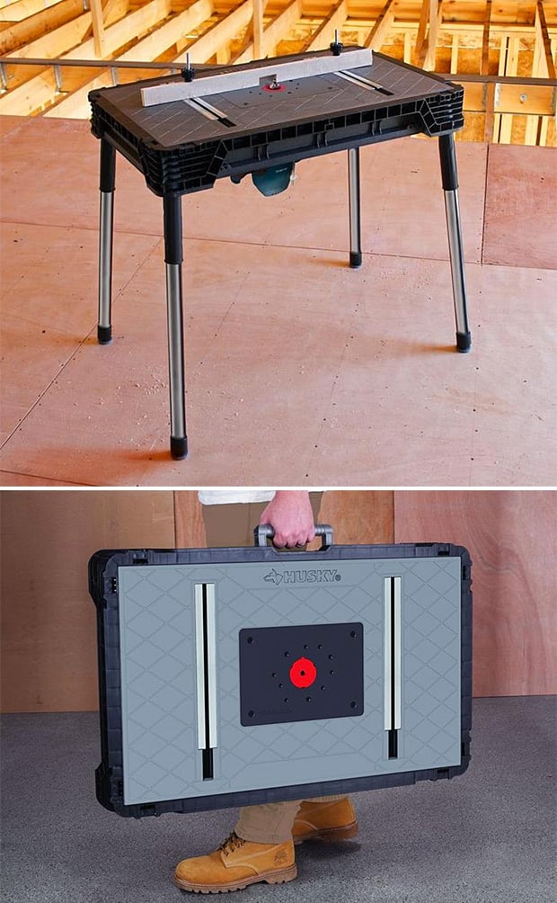 Husky Portable Jobsite Workbench Husky Portable Jobsite Workbench at werd.com