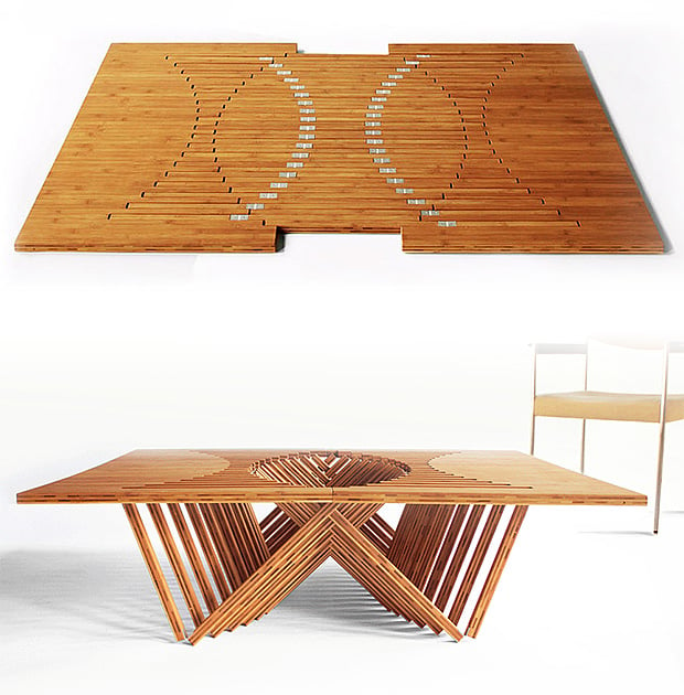 Rising Table by Robert van Embricqs