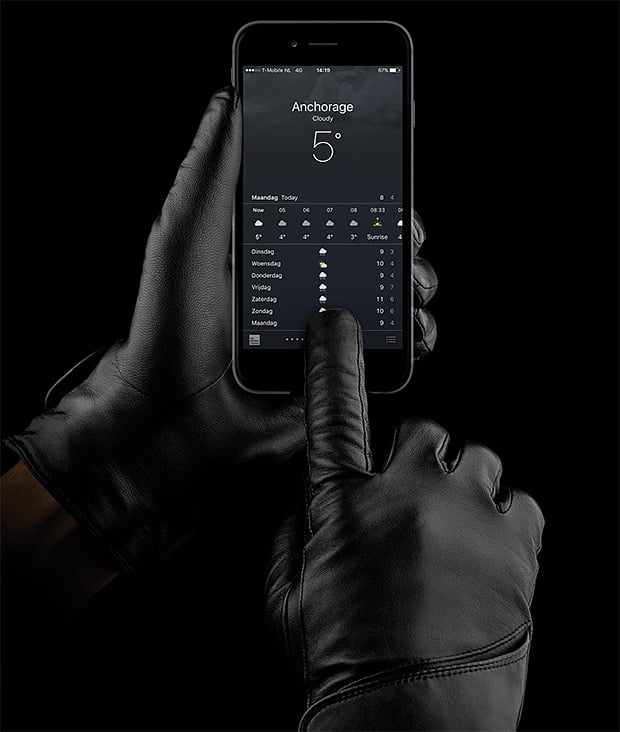 Mujjo Leather Touchscreen Gloves