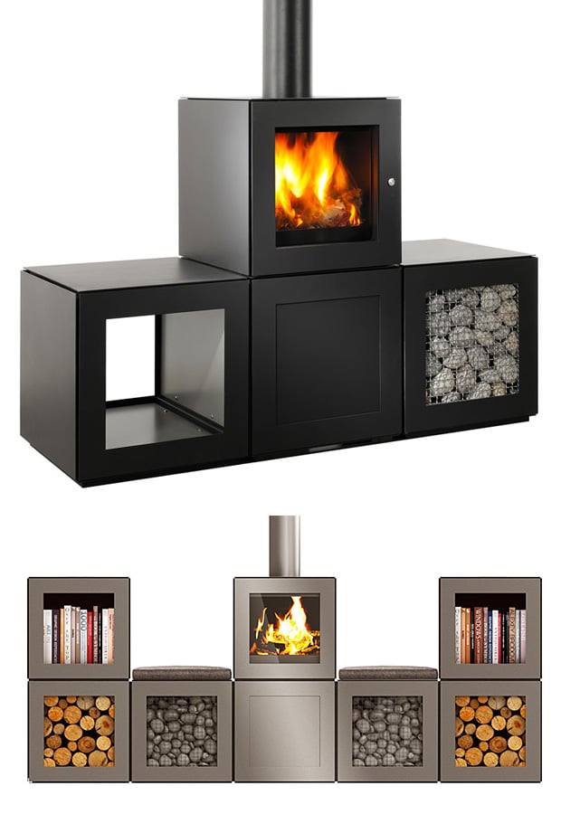 SPEETBOX Wood Stove System by Philippe Starck