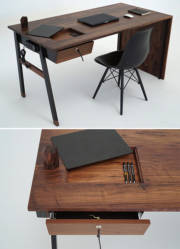 Sean Woolsey Studio Waterfall Desk