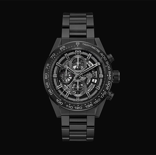 TAG Heuer Carrera Heuer-01 Full Black Matte Ceramic