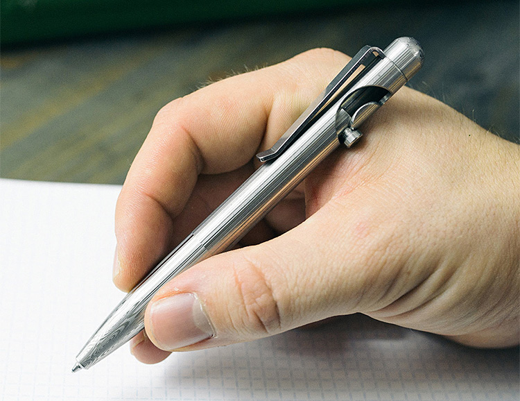 Just Write: The Damascus Slider Pen