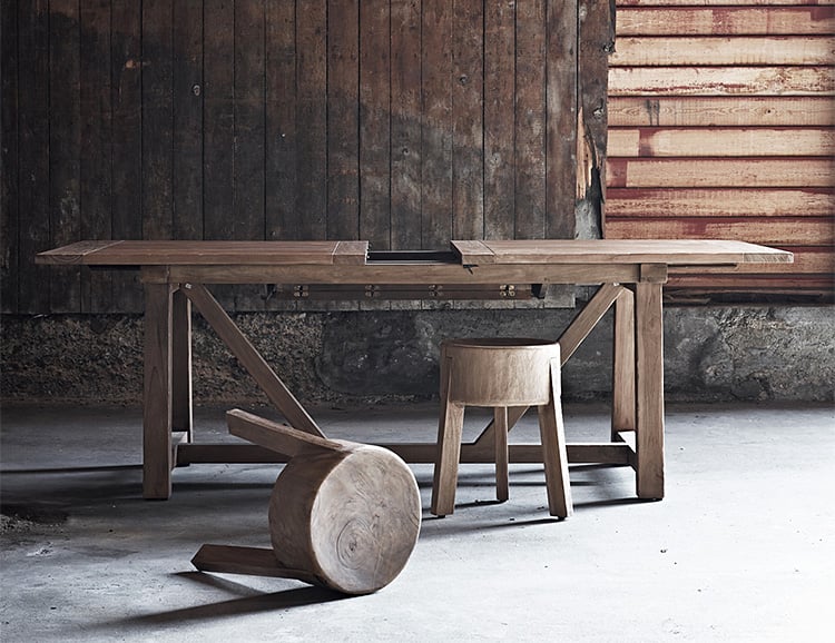 A Solid Hardwood Stool for Indoor & Outdoor Use