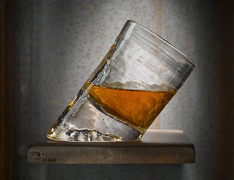 It’s Not Whiskey Vision, This Glass Is Actually Slanted