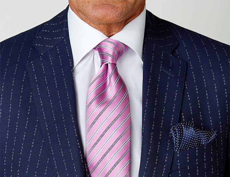 Yes, You Too Can Own The Conor McGregor “F*ck You” Pinstripe Suit