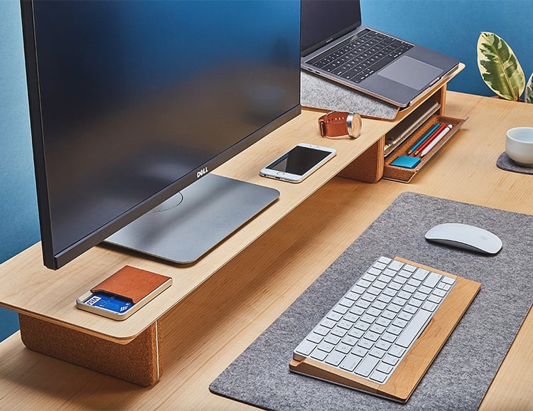 The Grovemade Desk Shelf System Gets Your Workstation In Order