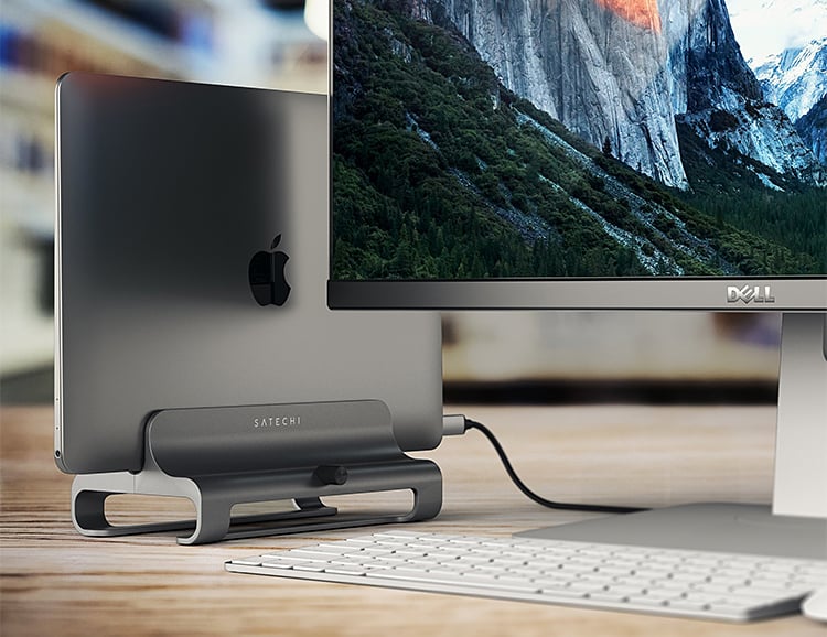 This Sleek Aluminum Laptop Stand Frees Up Space On Your Desk