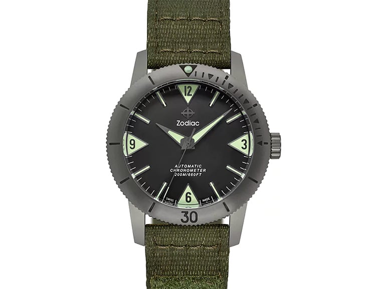 Zodiac Brings Back The Titanium Super Sea Wolf 53 Automatic