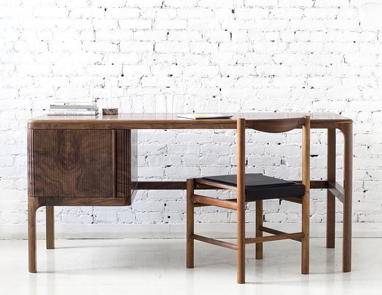 Poritz & Studio’s Tambour Desk is a Modern Classic