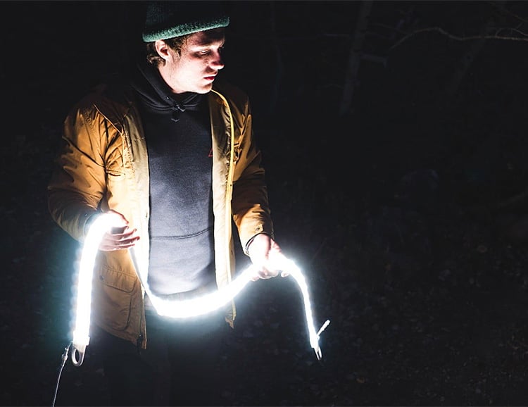 The Luminoodle Task Light Glows Anywhere