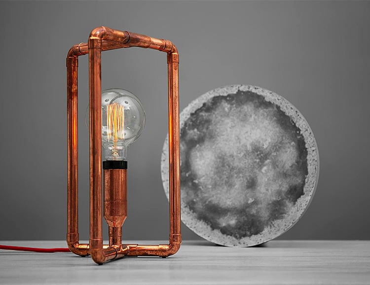 Zapalgo Lamps Merge Industrial Copper & Modern Design