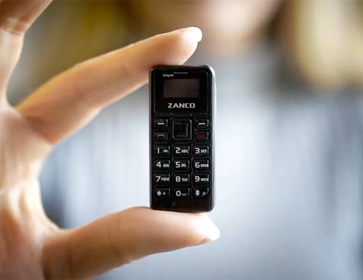 The Tiny T1 from Zanco is the World’s Smallest Cellphone