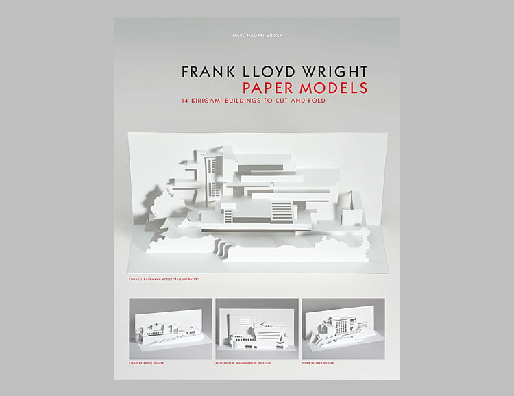 Frank Lloyd Wright Paper Models: 14 Kirigami Buildings to Cut and Fold