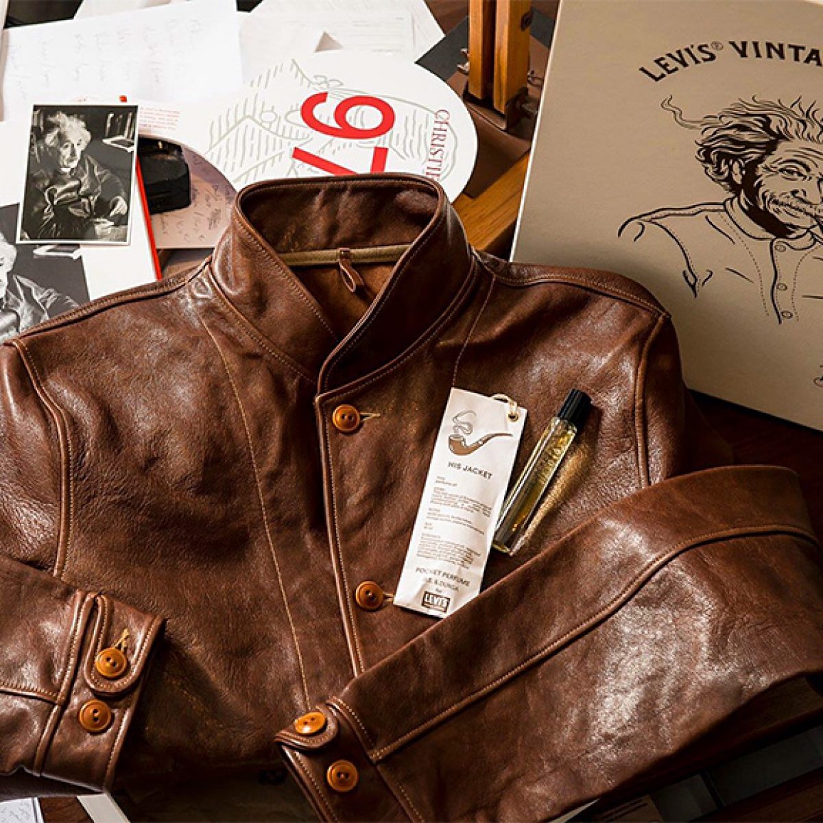 einstein levis jacket