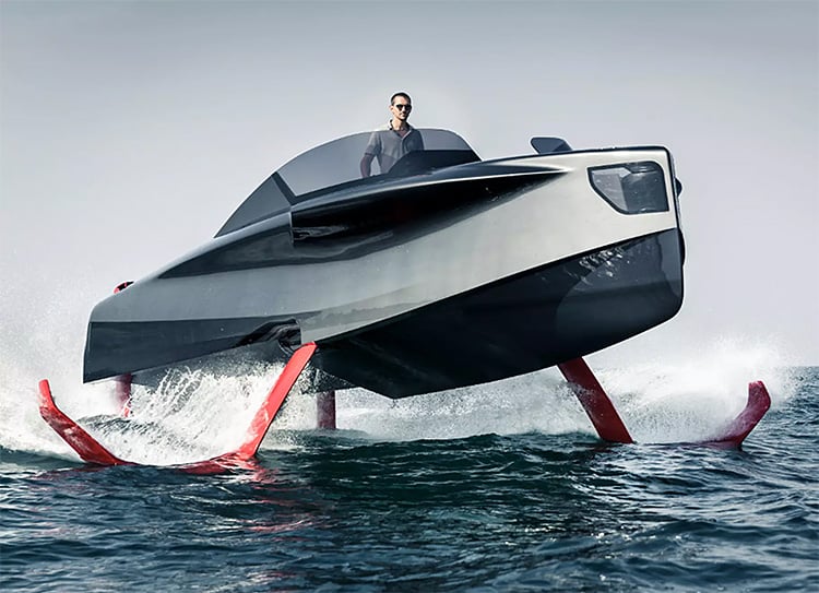 Soar The Seven Seas in a Foiler Flying Yacht