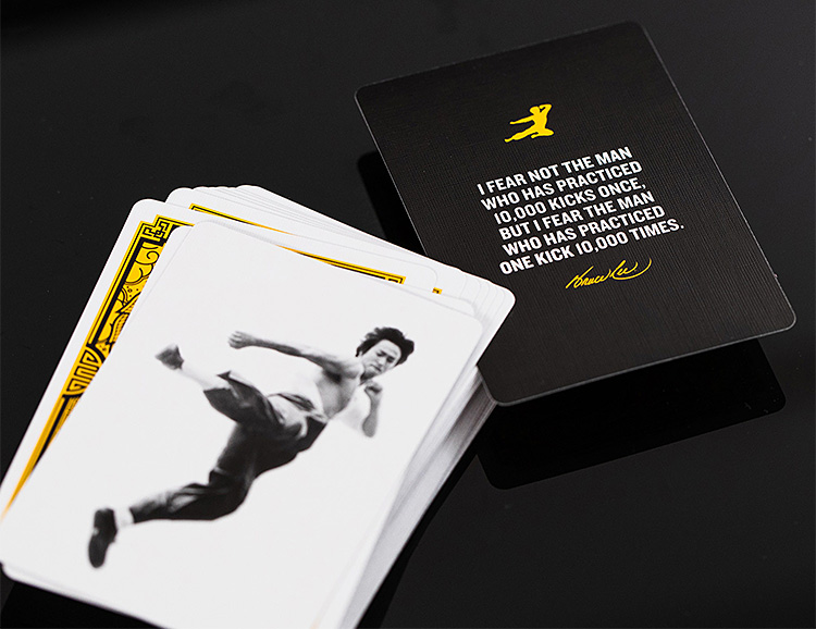 These Bruce Lee Playing Cards Kick Ass