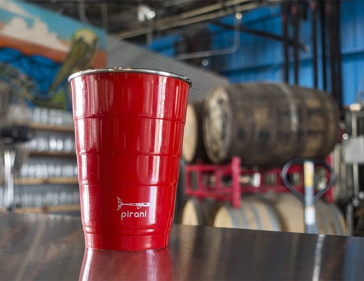 The Stainless Steel Pirani Party Tumbler is the Ultimate Keg Cup