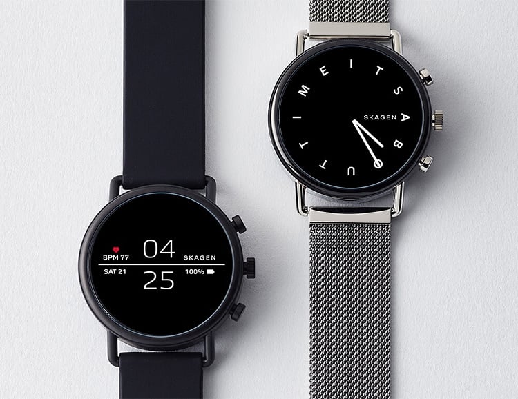 Skagen’s Falster 2 Smart Watch Adds NFC, Heart Rate, & Waterproofing