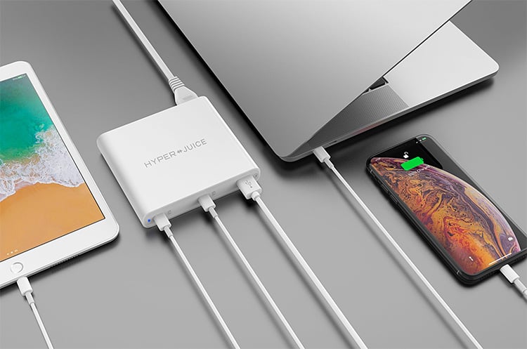 The HyperJuice Charger Delivers Multi-Device USB-C Power