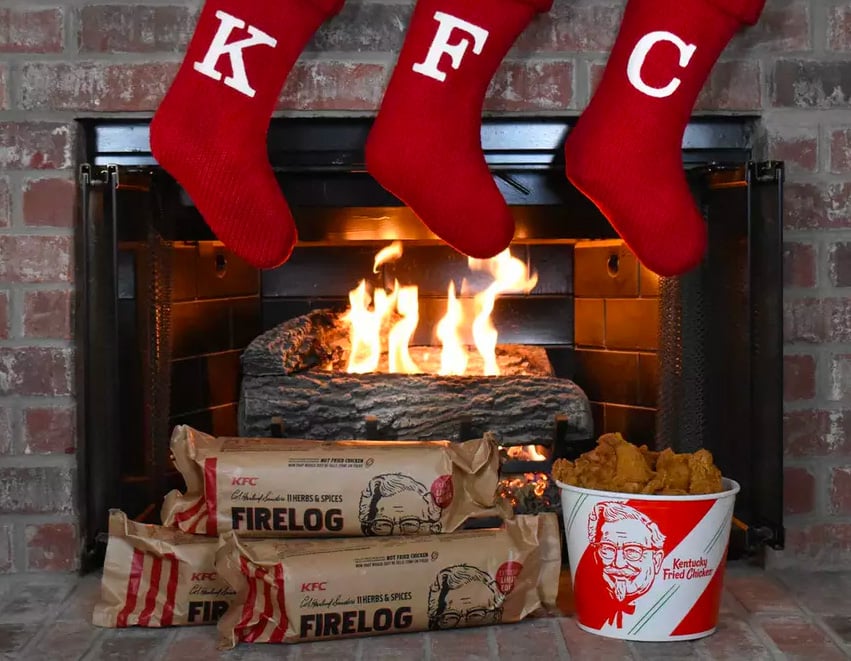 This KFC Firelog Might Make You Hungry