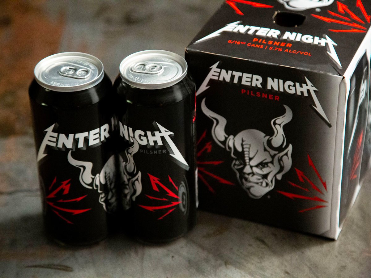 Metallica Goes Deeper Into Booze Biz with “Enter Night” Pilsner