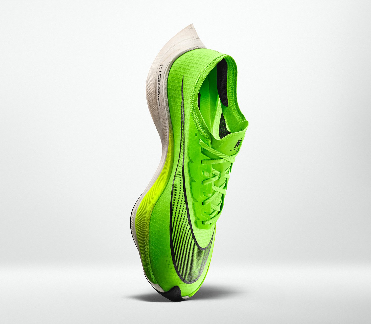 green neon nike shoes