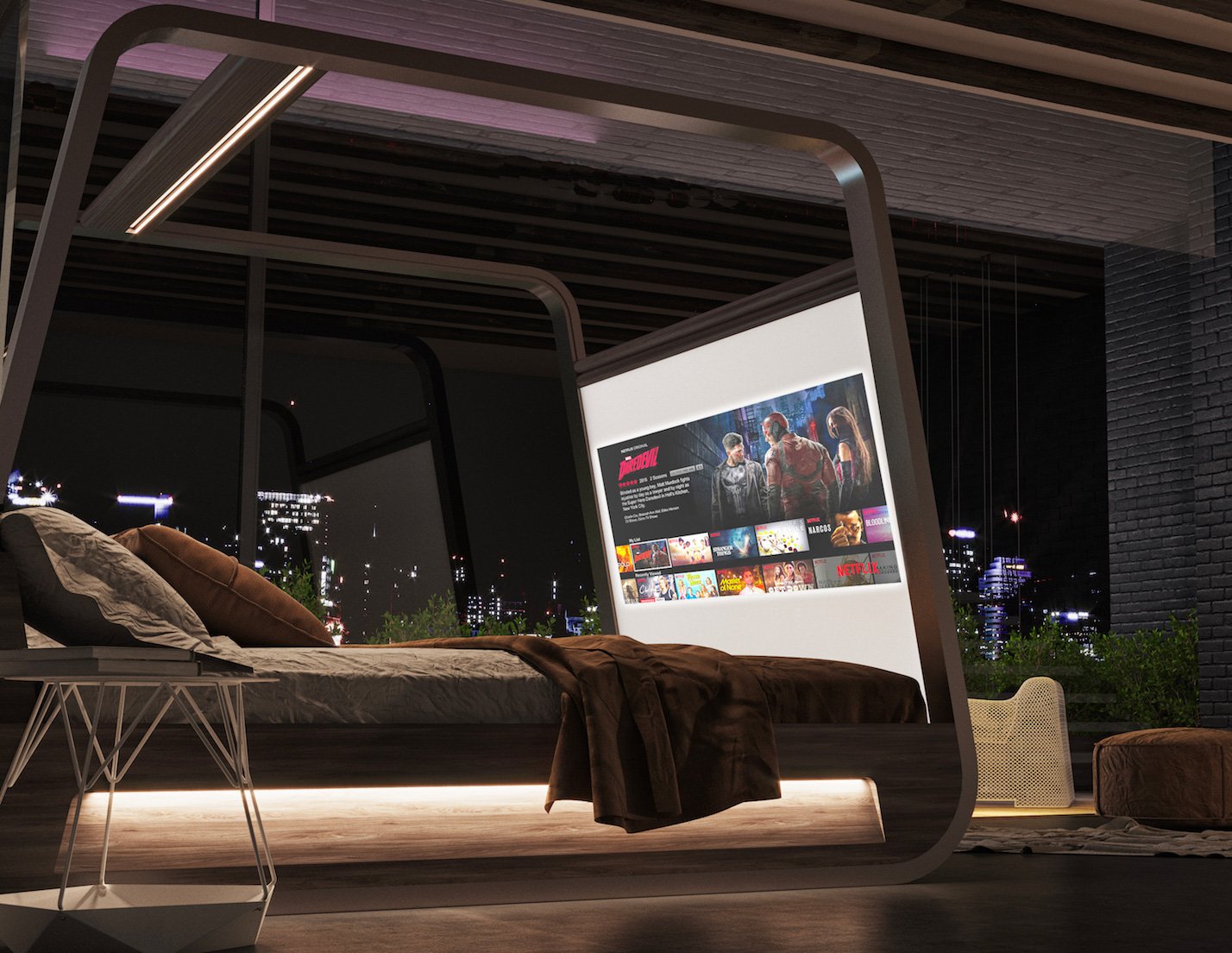 Chill bed outlet
