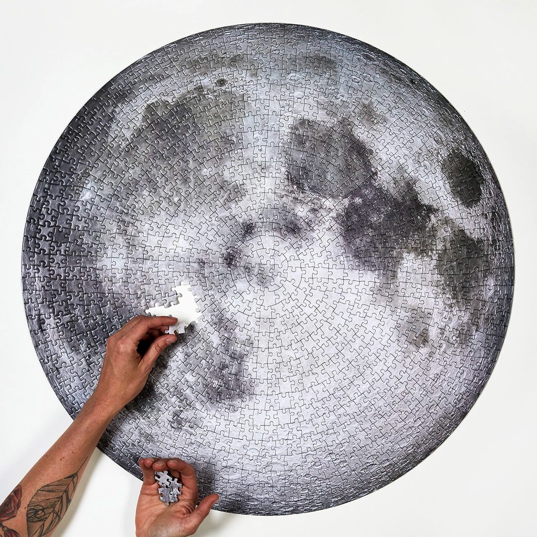 This 1000-Piece Puzzle Features NASA’s Best View of the Moon