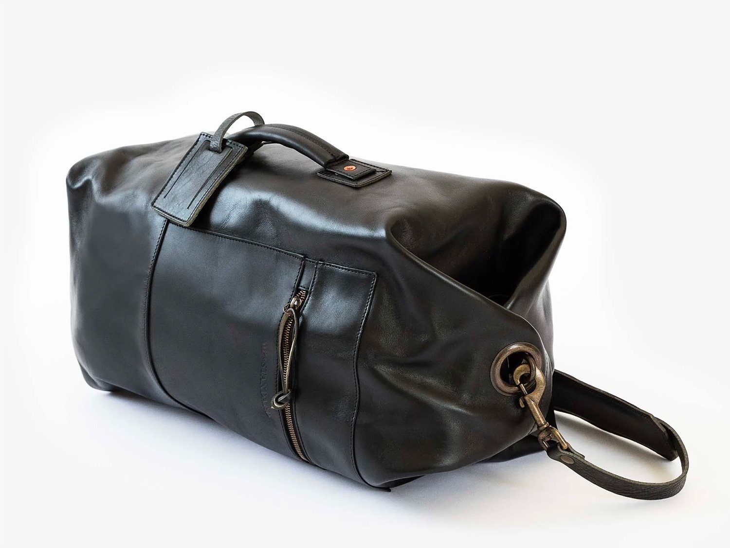 This Military Duffle Blends a Timeless Design with Leather Luxe