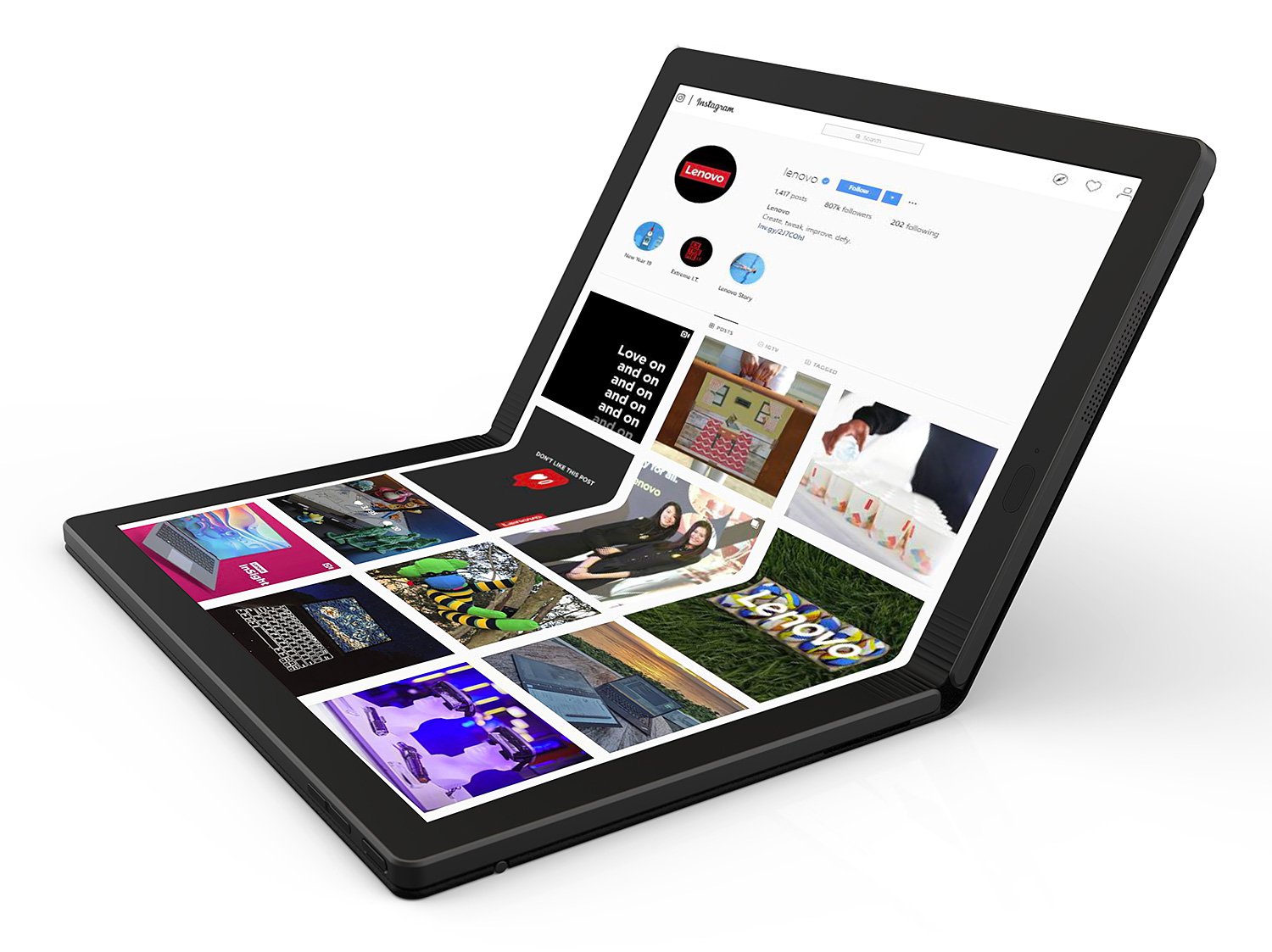 Lenovo Introduces The World’s First Foldable Laptop