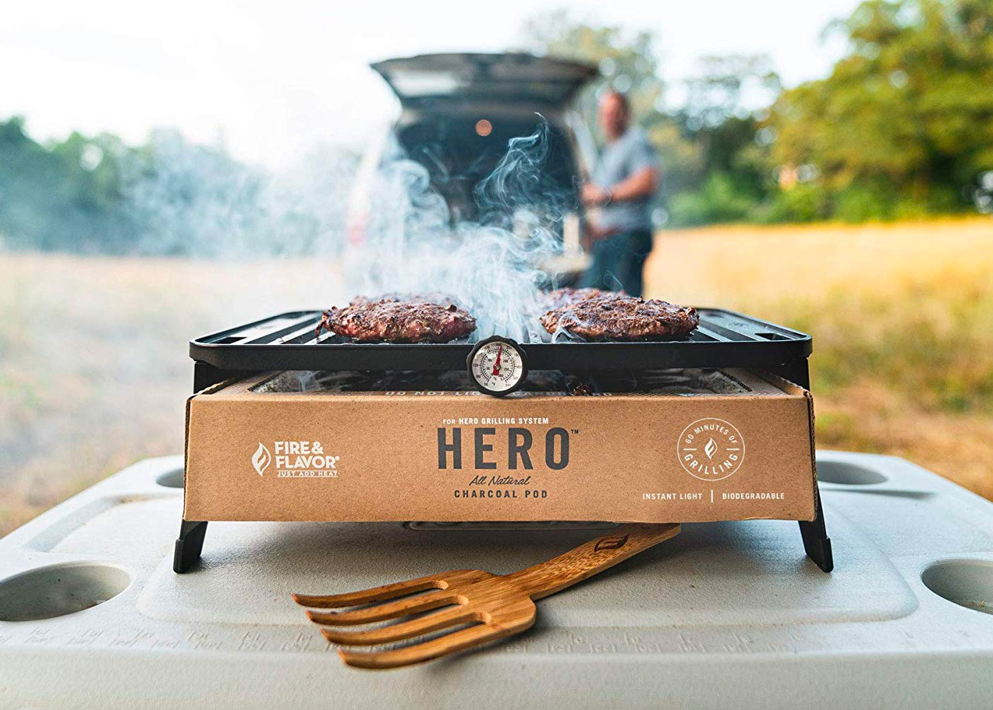 This Hero is a Portable Charcoal Grill