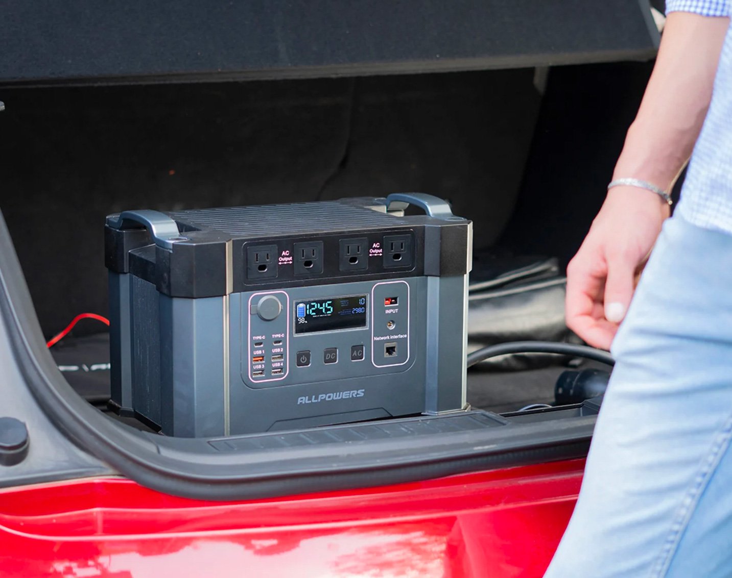 The Monster X Portable Power Station Can Charge a Car