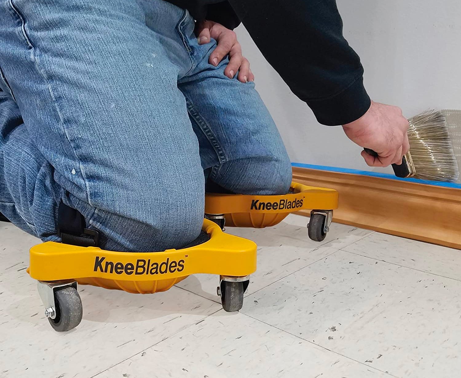 With Knee Blades, You Can Wheel While You Work