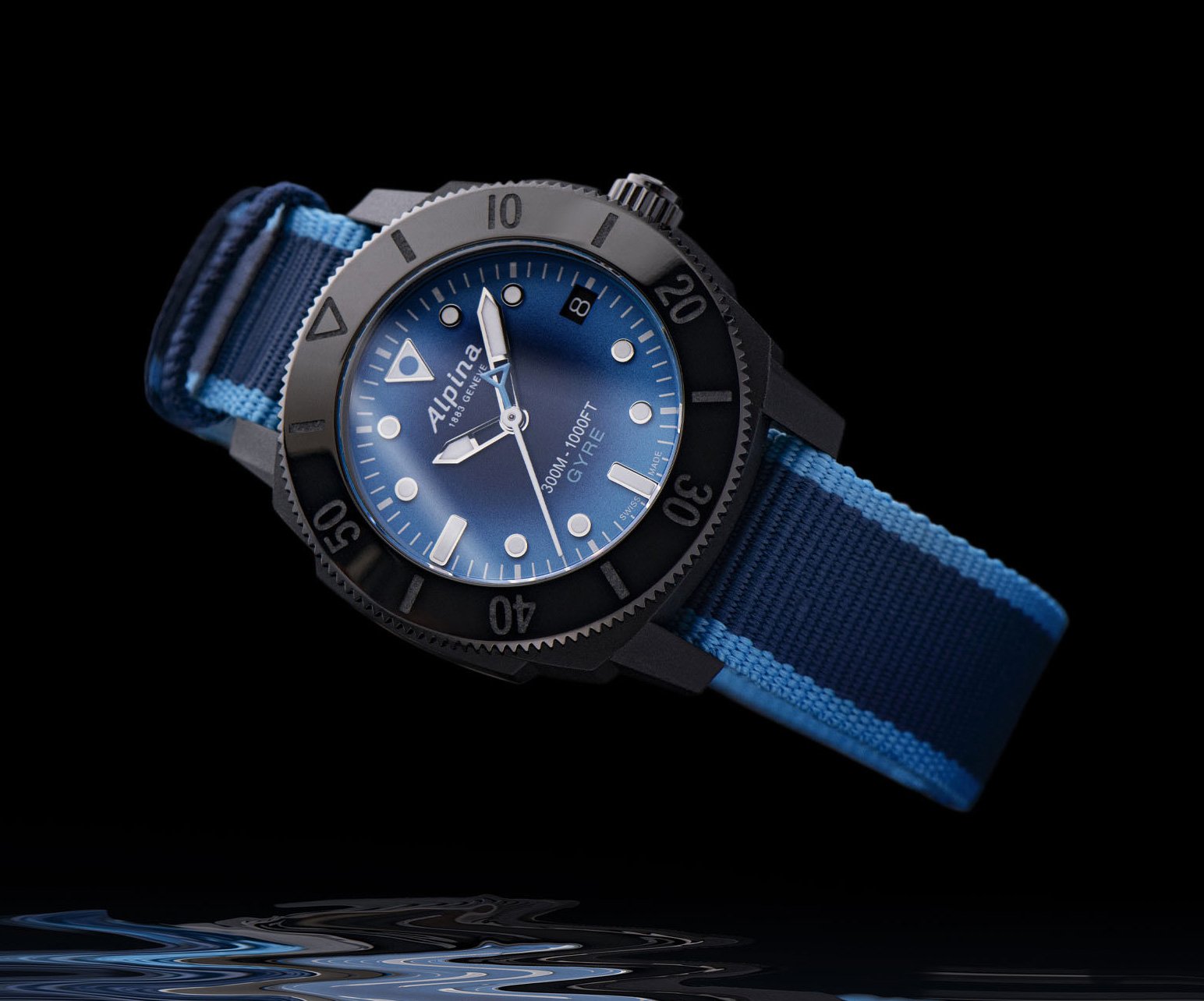 Alpina Creates Seastrong Gyre Diver from Recycled Ocean Plastics