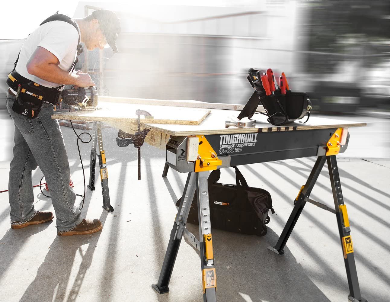 Let These Adjustable Sawhorses Handle the Heavy Work