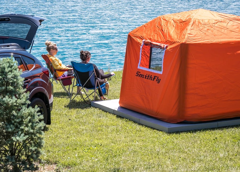 This Inflatable Tent Gets You Up Off The Ground