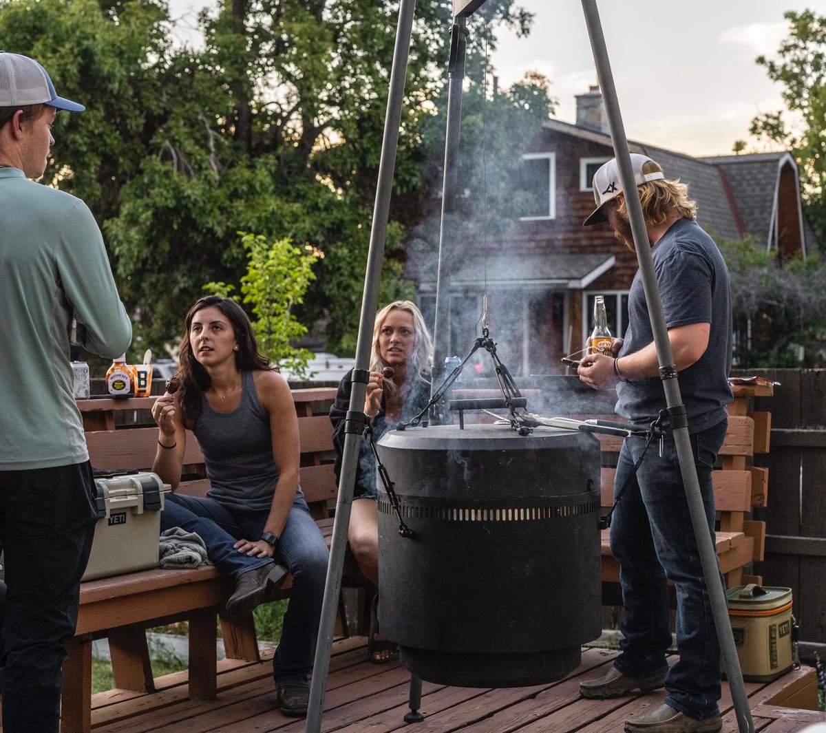 Grill, Smoker & Fire Pit In One: The Burch Barrel