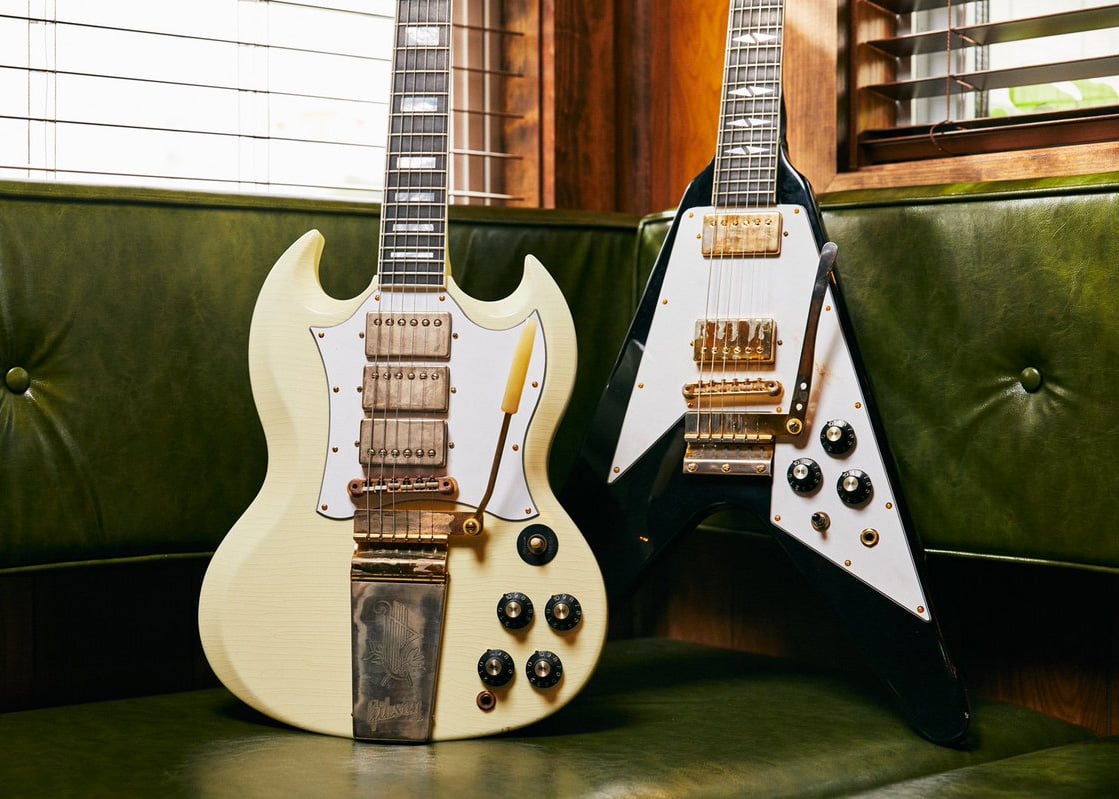 Gibson Unveils Jimi Hendrix Flying V & SG Custom Guitars