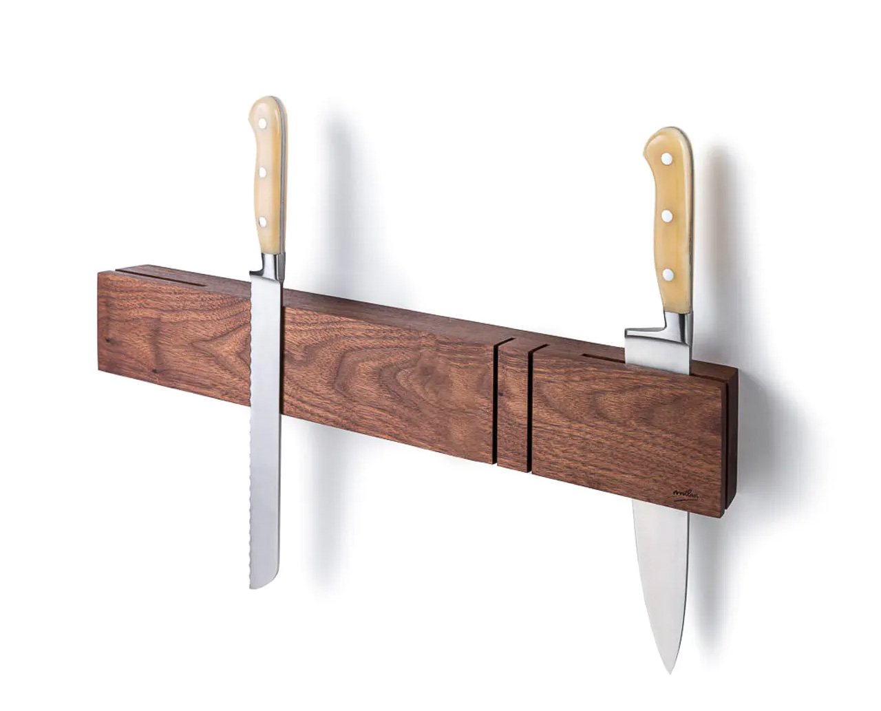 Wood Looks Good On This Magnetic Knife Rack