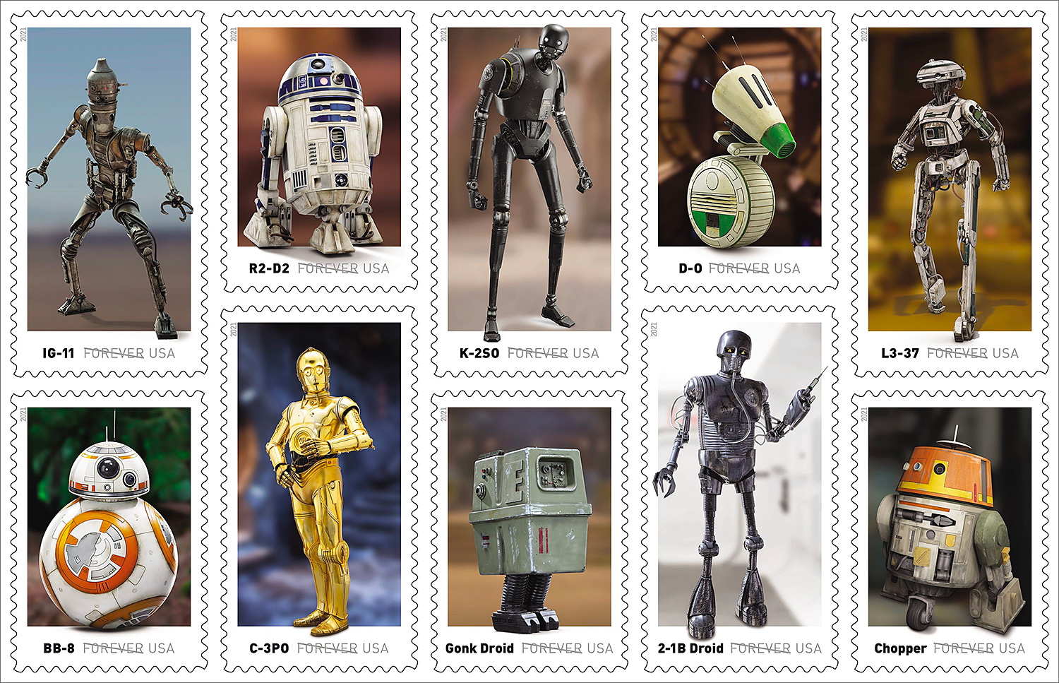 Send Terrestrial Mail with Star Wars Stamps