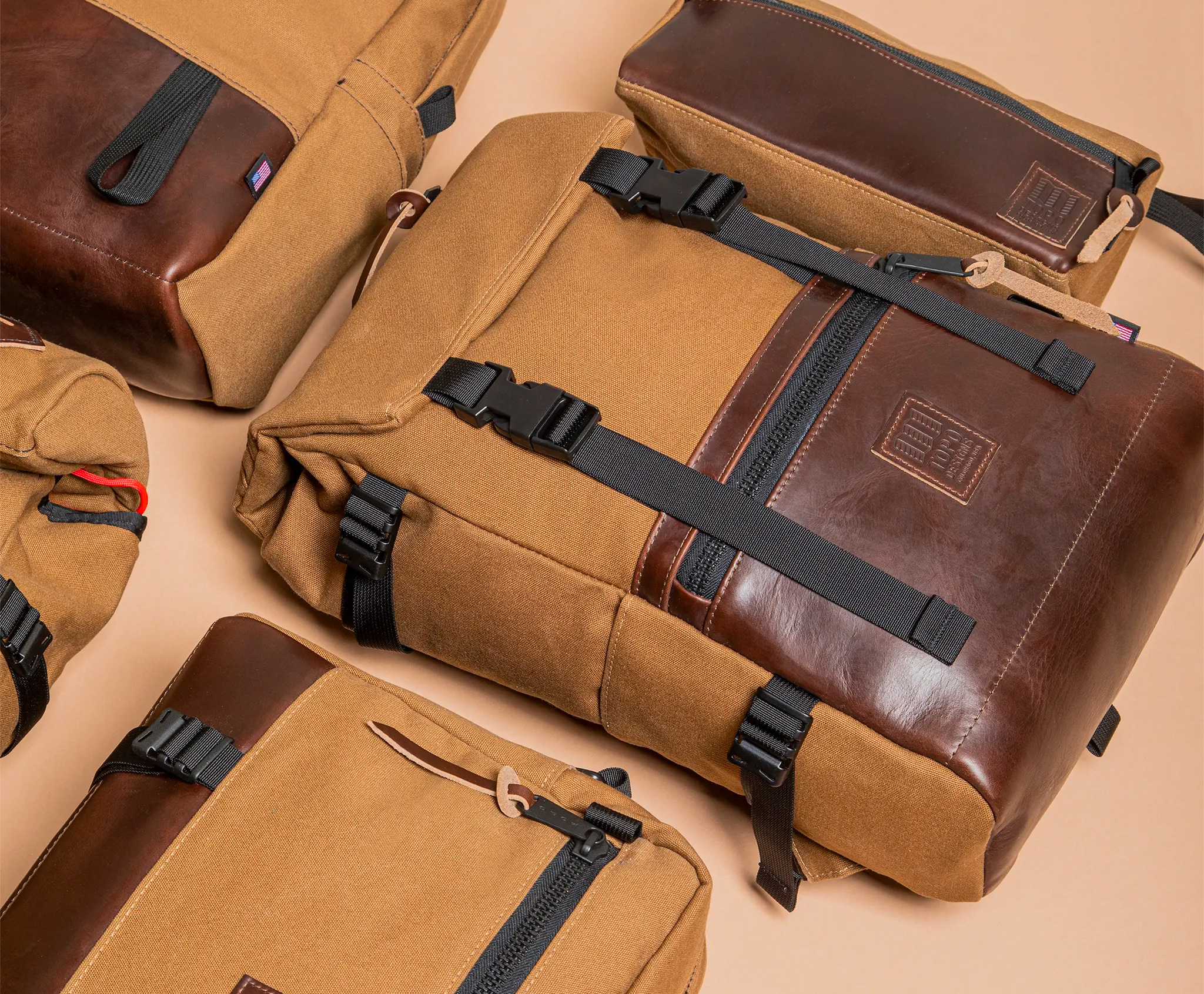 Topo Designs’ Heritage Canvas Collection Highlights Horween Leather