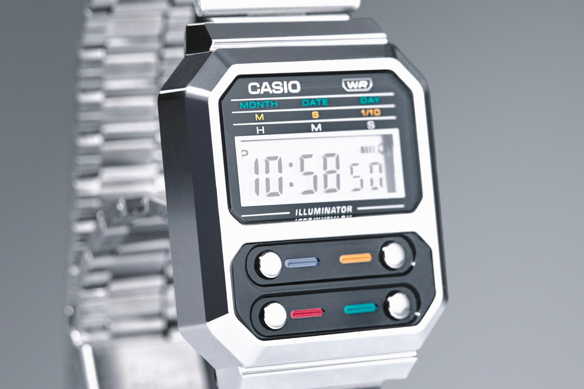 Casio Bends Time with Neo-Retro Metal G-Shock A100WE