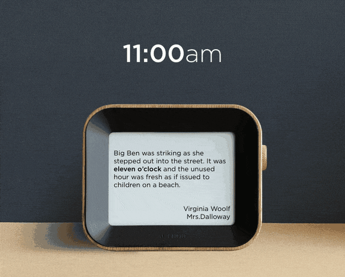 The Author Clock Tells Time & Shares Cool Quotes