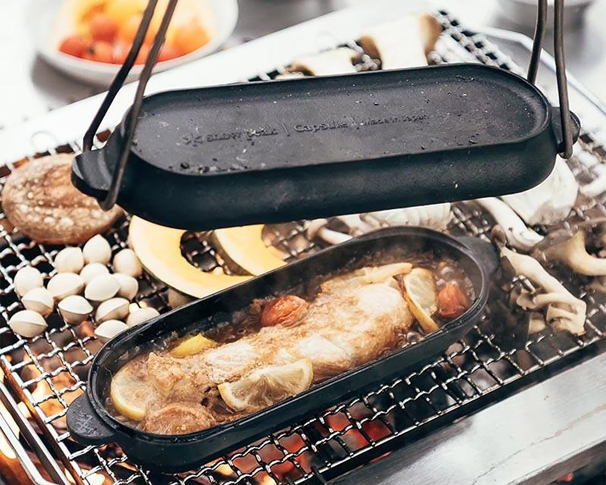 Hot Camp Cooker: Snow Peak Cast Iron Micro Capsule