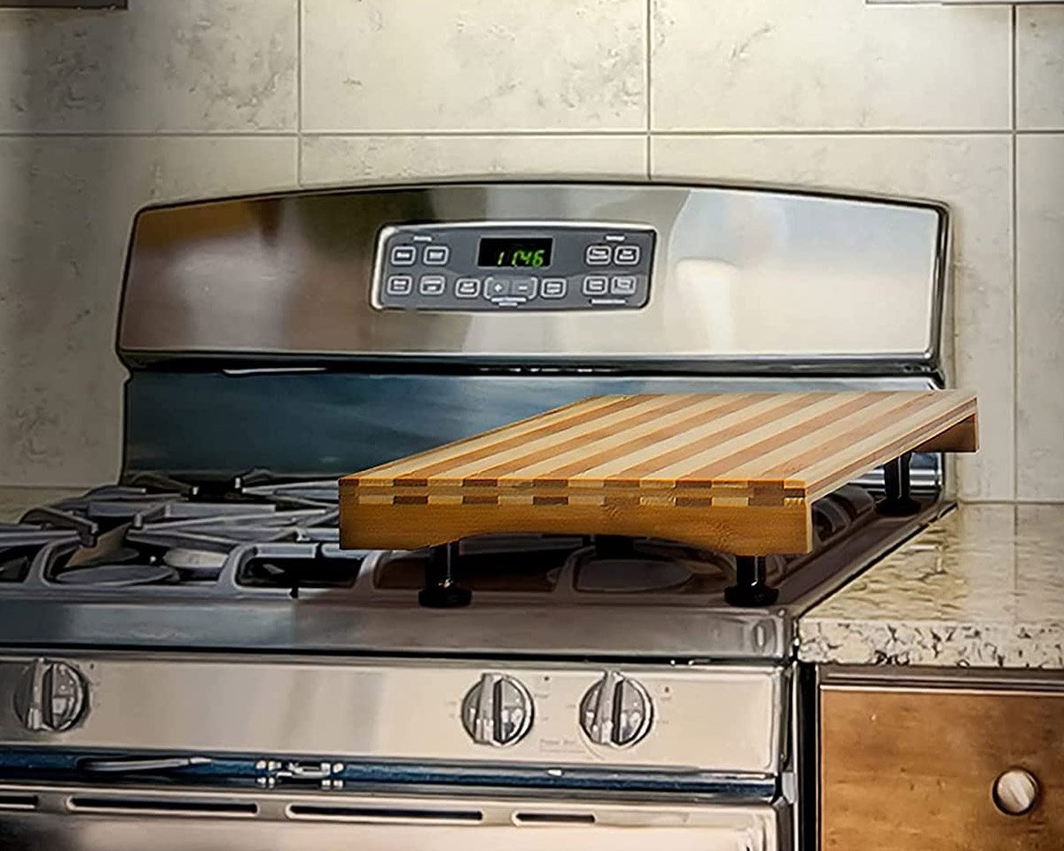 Make Space: Bamboo Stovetop Cover