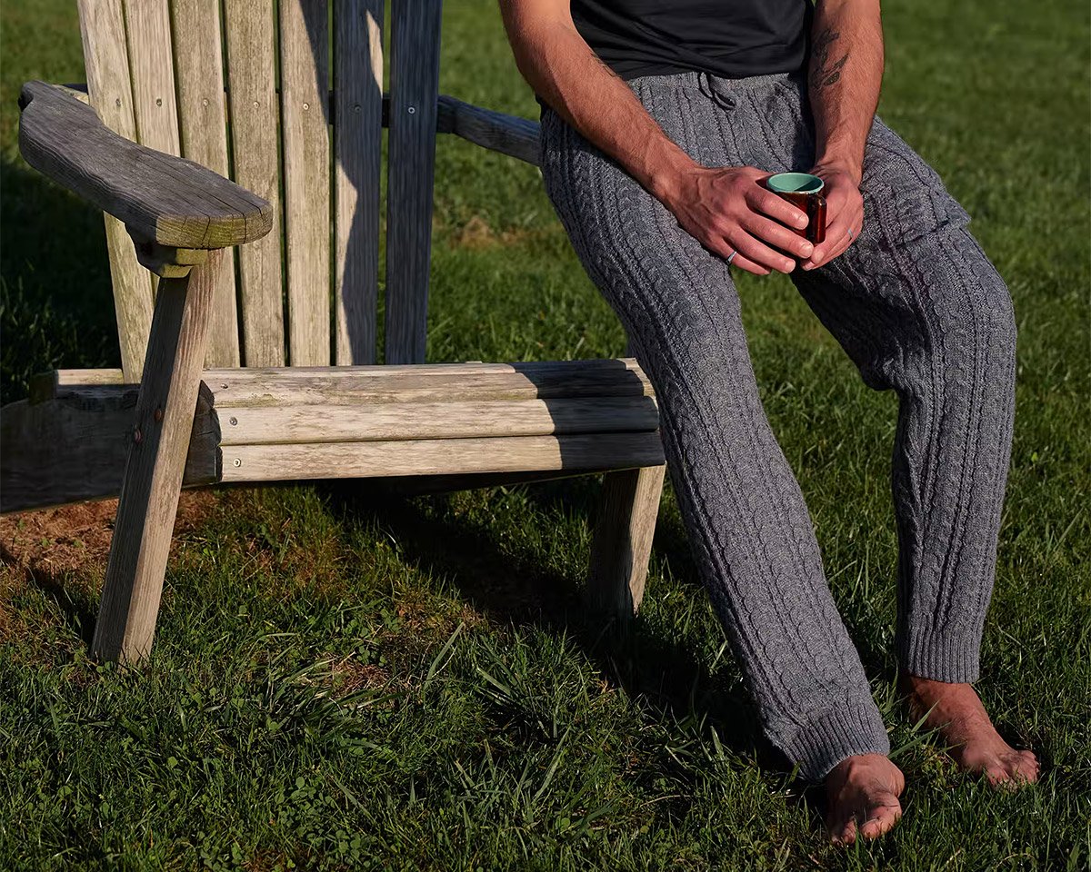 What Leisure Looks Like: Cable Knit Pants